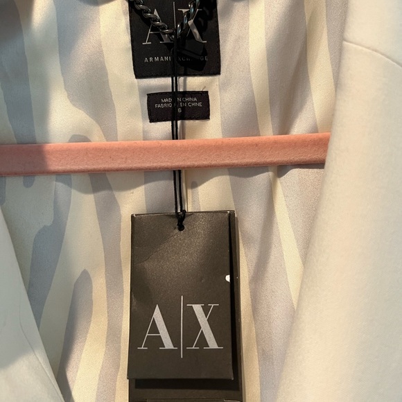 Armani Exchange cream blazer new with tags - Picture 2 of 2